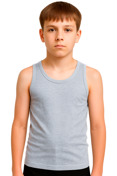 Bahob® 6 Pack Boy's Underwear Vests Soft Cotton Tank Tops Kids Sleeveless Vests Undershirts 100% Cotton