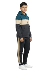 Bahob® 1 & 3 Pack Boys Tracksuit 2pcs Fleece Unisex Activewear Tracksuit Set Hoodie and Joggers Set Zip Up Hoodie & Bottom Jogging Suit 5-14 Years