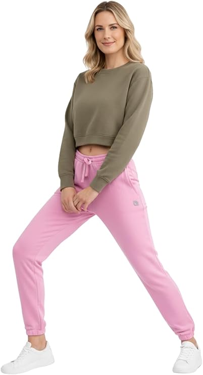 Bahob® Women's Fleece Joggers Sweatpants Jogging Tracksuit Bottoms Drawstring Elastic Waist Joggers for Women S-XXL