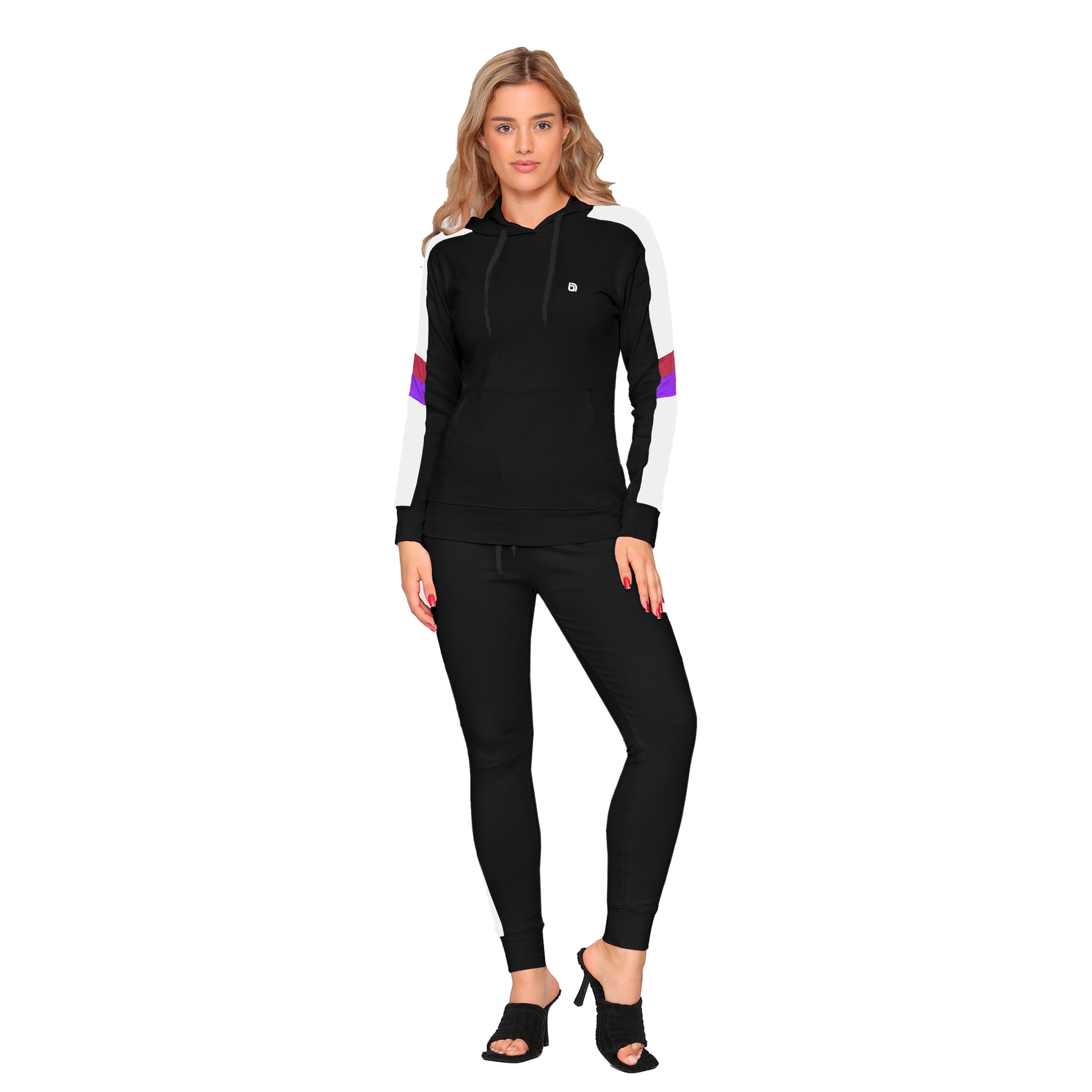 Bahob® Women’s Sportswear Set, 2 Piece Women Track Suit Set Hoodie and Stretch Legging Ladies Gym Wear Tracksuits Activewear Set