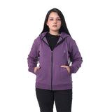 Bahob® Womens Ladies Plain Zip Up Hoodie Long Sleeve Sweatshirt Full Zip Top Soft Jumper Jacket Hoodies Top S-3XL