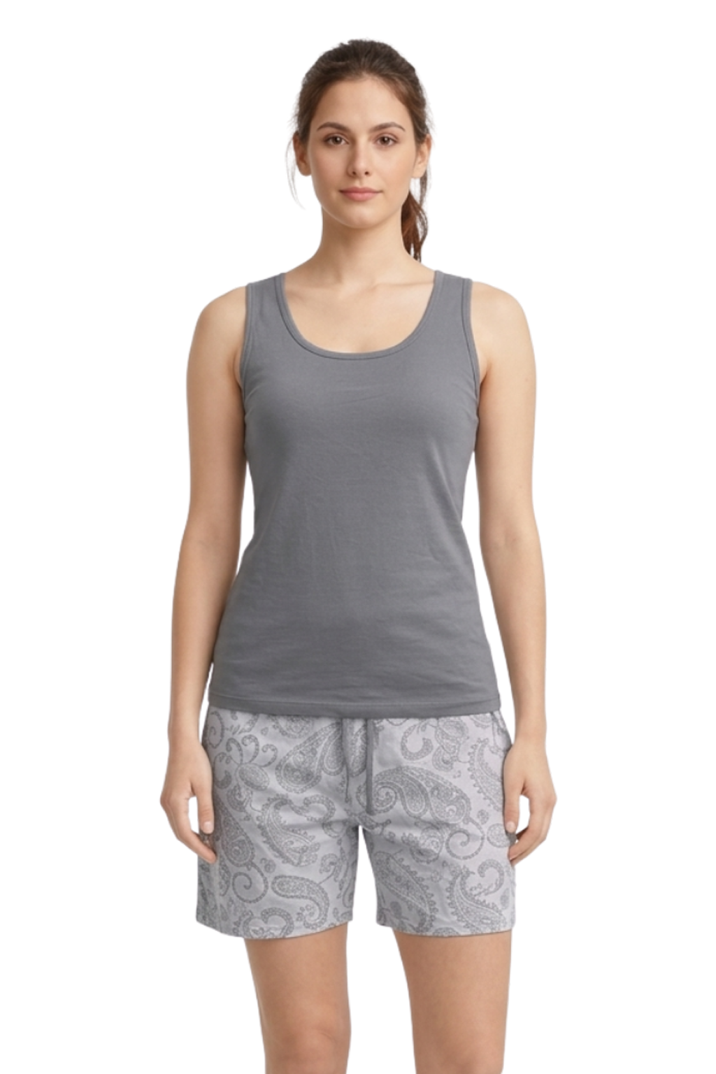 Women's Pyjamas Sets Sleeveless Tank Top with Shorts Ladies Pyjamas Sets Vest and Shorts Lounge Set with Pockets Pyjamas for Women S-XXL