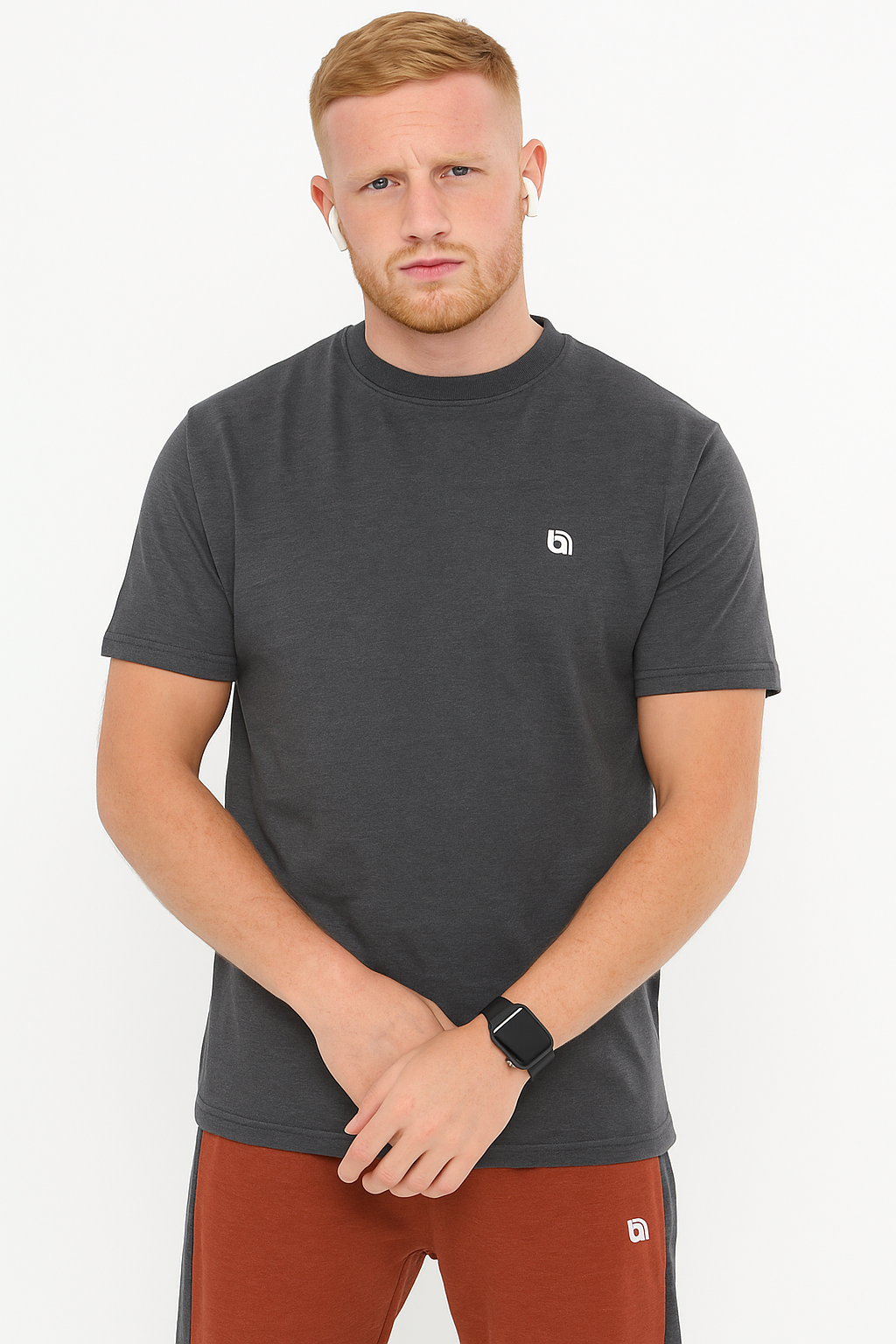 Bahob® Men's Pajamas Sets, Plain Short Sleeve Top and Bottoms Loungewear Set Soft Cotton Sleepwear Suits Nightwear For Mens S to 3XL