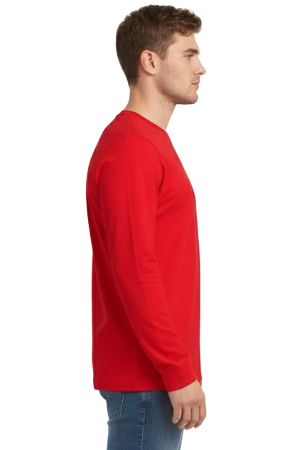 Bahob® 3 Pack Men's Long-Sleeved T-Shirt Round Neck T-Shirts Comfortable Crewneck Neck Tops for Men Soft Cotton S-3XL