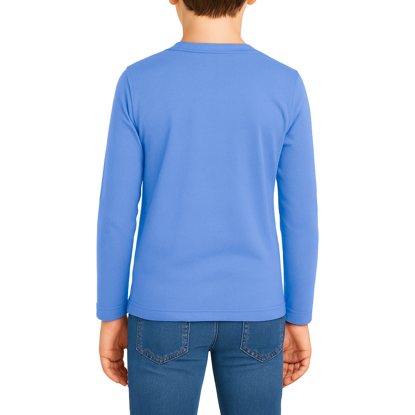 Bahob® 2 Pack Boys Long Sleeve T-Shirt Top Children's Round Neck Long-Sleeve T-Shirt Soft Cotton 3-14 Years kids t shirt