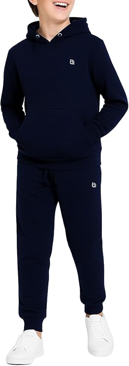 Boys Tracksuit Fleece Kids Pull Over Hooded Jogging Bottoms and Hoodie UK
