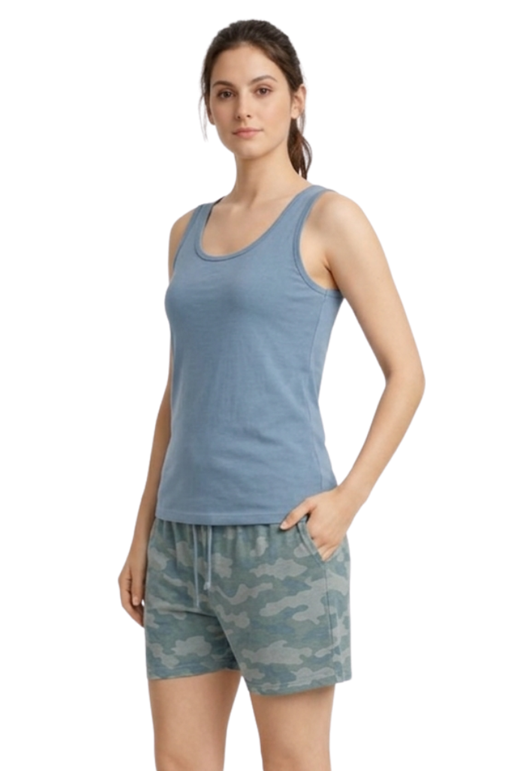 Women's Pyjamas Sets Sleeveless Tank Top with Shorts Ladies Pyjamas Sets Vest and Shorts Lounge Set with Pockets Pyjamas for Women S-XXL