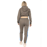Bahob® Women’s Sportswear Set, 2 Pcs Women Tracksuit Hoodie Crop Top and Joggings Pants Leggings Yoga Gym Wear Tracksuits Activewear Set