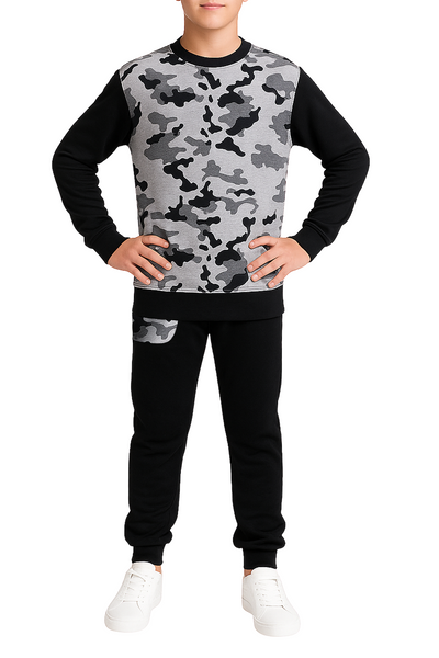 Bahob® 1 & 2 Pack Boys Girls Tracksuit, Unisex Jumper Sweatshirt and Jogger Bottoms Tracksuit Set for Kids 3-14 Years