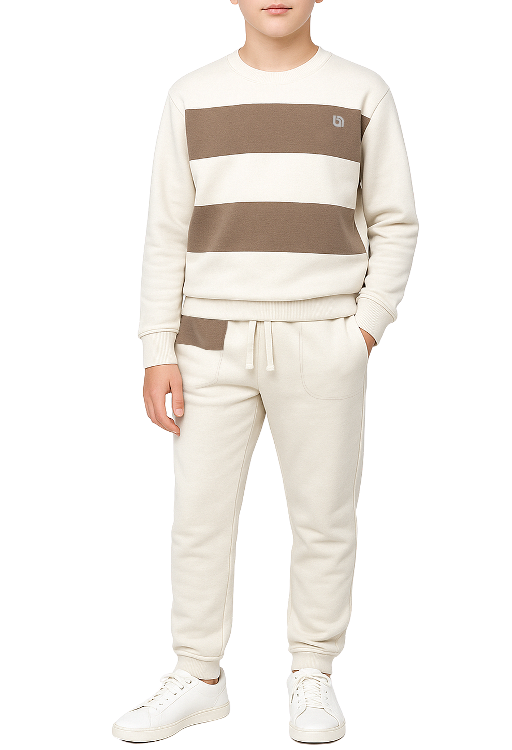 Bahob® 1 & 2 Pack Boys Girls Tracksuit, Unisex Jumper Sweatshirt and Jogger Bottoms Tracksuit Set for Kids 3-14 Years