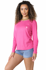 Bahob® 3 Pack Women's Classic-Fit Crewneck , Multipacks Ladies Long Sleeve T-Shirt Top S-XXL