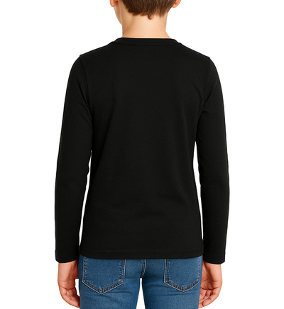 Bahob® 2 Pack Boys Long Sleeve T-Shirt Top Children's Round Neck Long-Sleeve T-Shirt Soft Cotton 3-14 Years kids t shirt