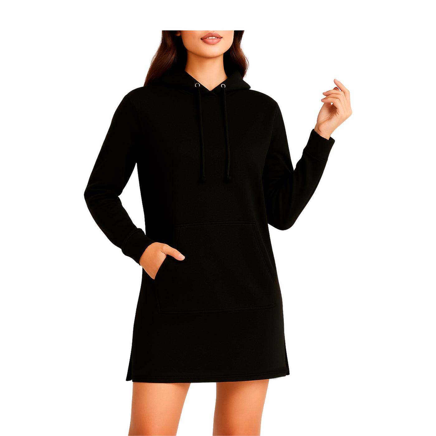 Women's Pullover Long Hoodies Long Sleeves Ladies Fleece Longline Casual Hoodies Sweatshirt Top Soft Jumper Hoodies for Women S-XXL