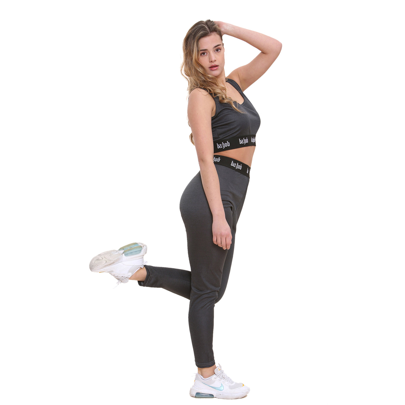 Bahob® Gym Sets for Women 2 Piece Seamless Workout Yoga Outfits Exercise Sports Bra and High Waist Elastic Leggings Tracksuits Activewear Set S to XL