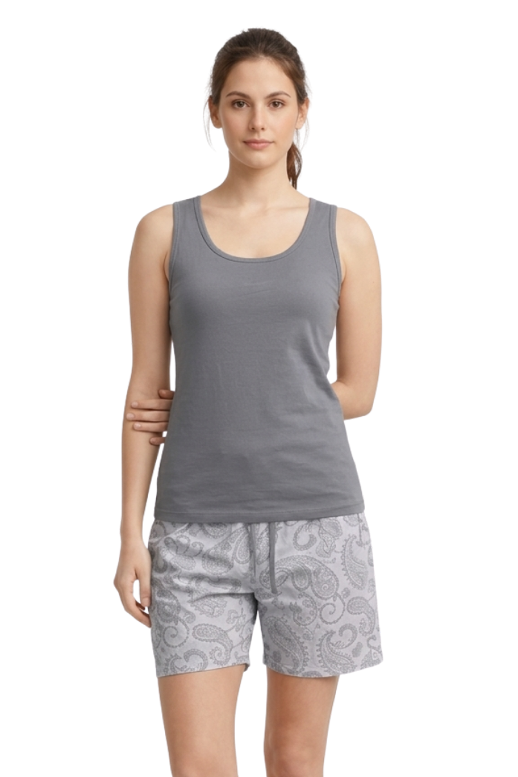 Women's Pyjamas Sets Sleeveless Tank Top with Shorts Ladies Pyjamas Sets Vest and Shorts Lounge Set with Pockets Pyjamas for Women S-XXL