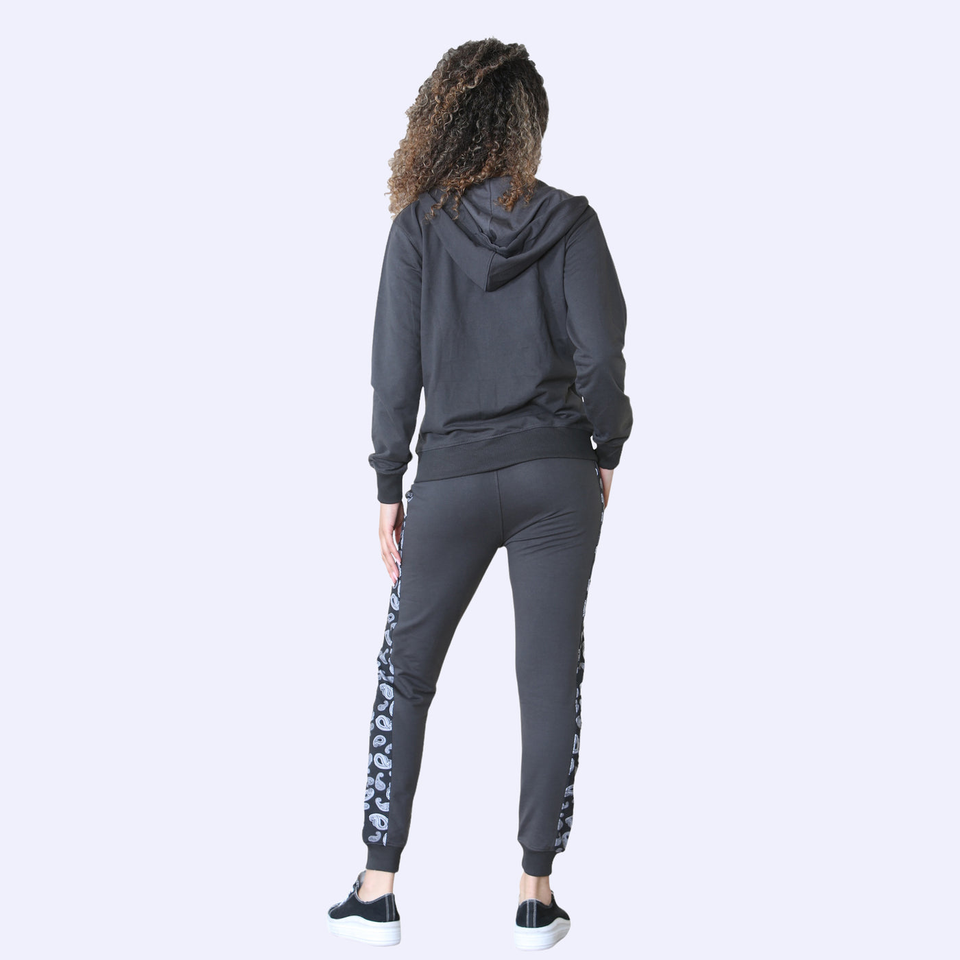 Bahob Women Pieces Terry Tracksuit Vest Hoodie and Jogger Track Suits Activewear Gym Wear Set S-XXL