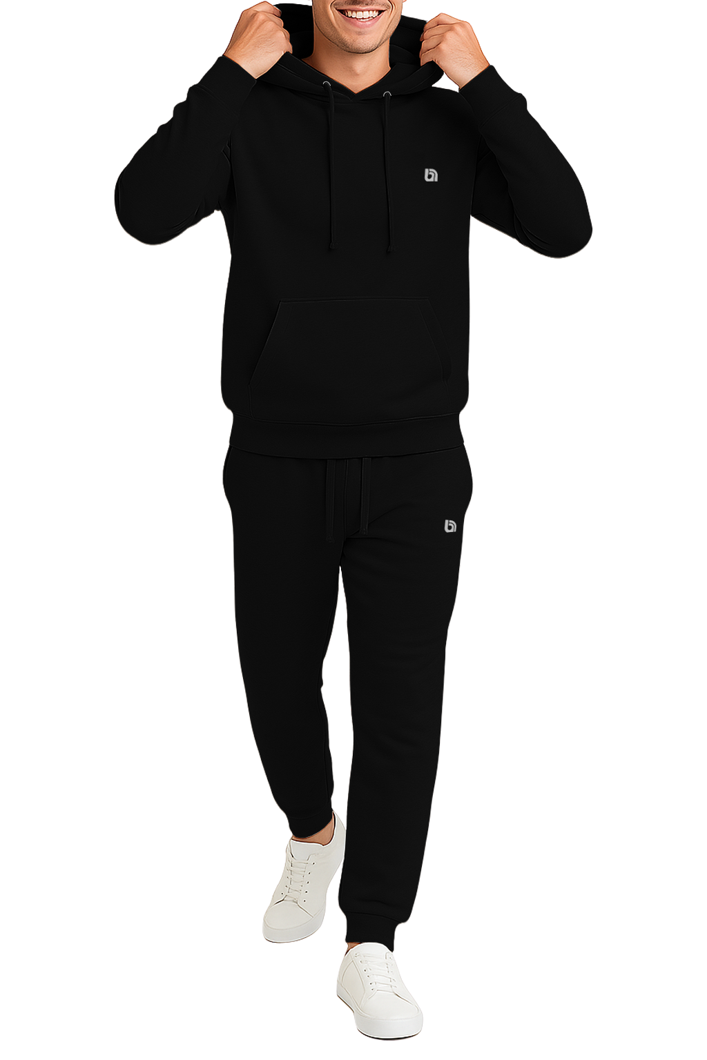 Bahob® Men's Tracksuit Set Full Sleeve Fleece Hoodie Top Jogging Bottoms Joggers