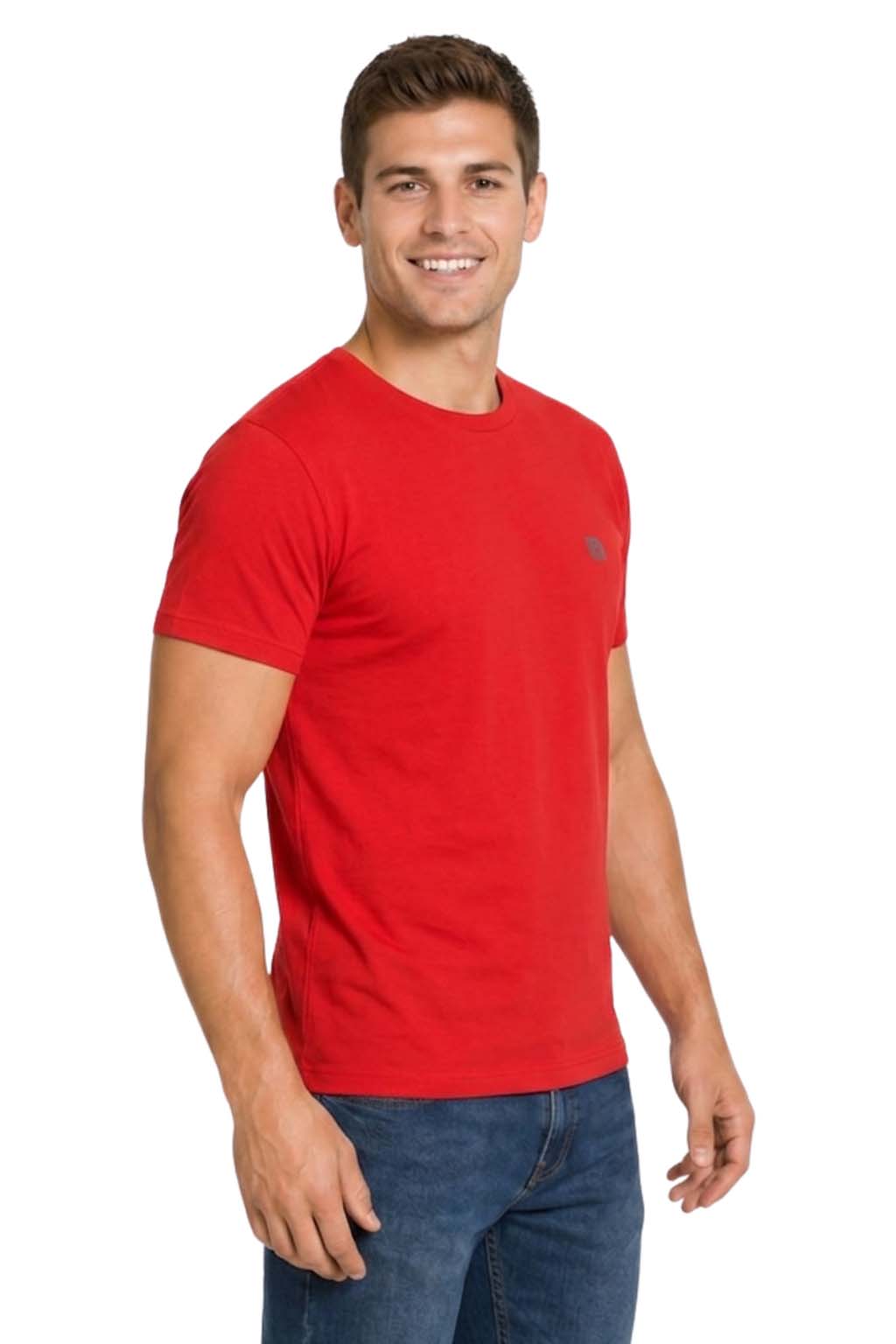 Bahob® Pack of 5 Men’s T-Shirts Crew Neck Short Sleeves Plain Soft Cotton Tops S-3XL