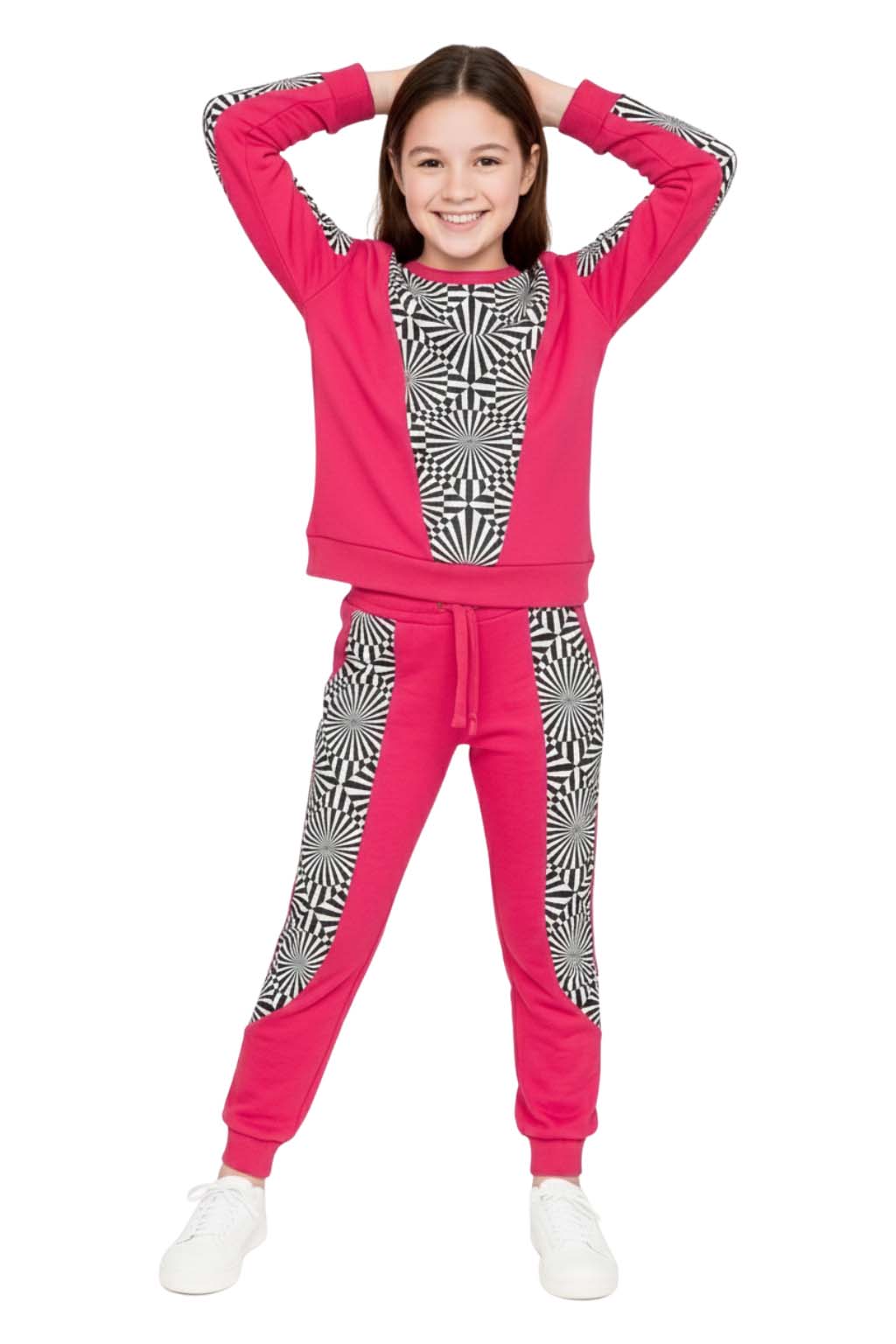 Bahob® Girls 2 Piece Sweatshirt & Jogging Bottoms Tracksuit Set