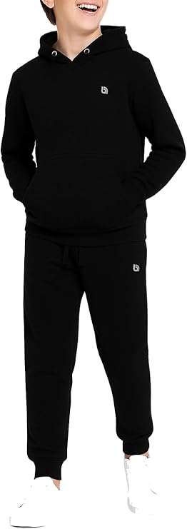 Boys Tracksuit Fleece Kids Pull Over Hooded Jogging Bottoms and Hoodie UK