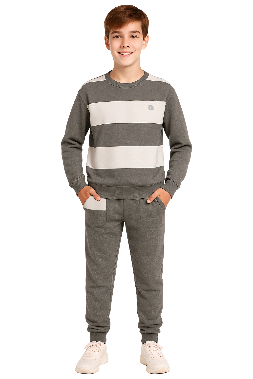 Bahob® 1 & 2 Pack Boys Girls Tracksuit, Unisex Jumper Sweatshirt and Jogger Bottoms Tracksuit Set for Kids 3-14 Years