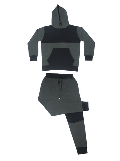 Bahob® Boys Activewear 2 Piece Fleece Pull Over Hoodie & Joggers Camouflage Contrast. - Bahob