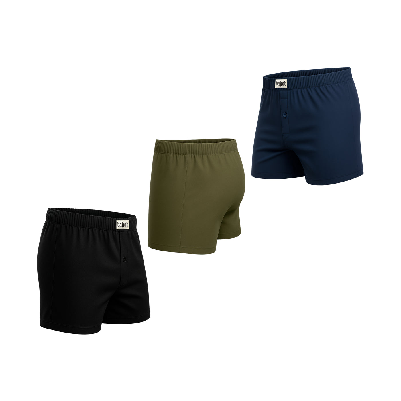 Bahob® Pack Of 6 Mens Boxers Shorts Button Open Fly Underpants Trunks For Mens Soft Cotton Boxer Shorts Comfortable Mens Underwear S-3XL