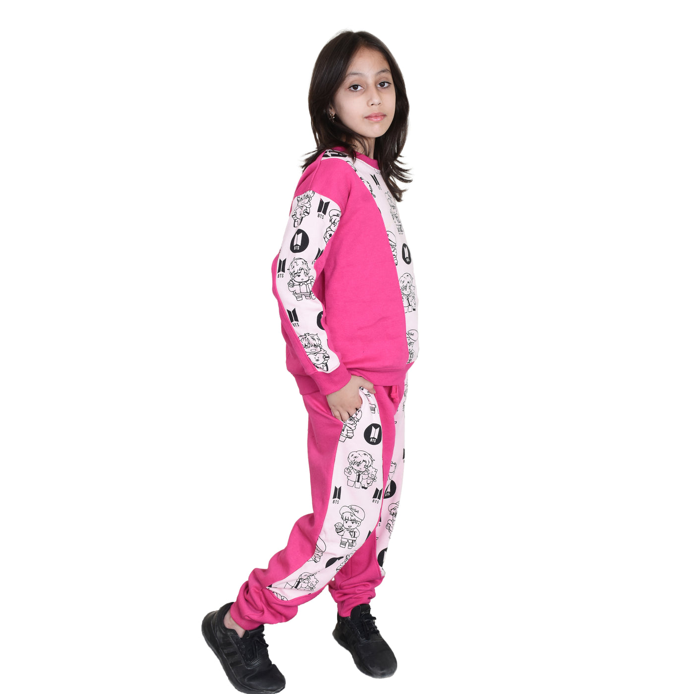 Bahob® Girls 2 Piece Sweatshirt & Jogging Bottoms Tracksuit Set