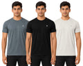 Bahob® 3 Pack Men’s T-Shirts Multipack Round Neck Short Sleeves Plain T Shirt for Men Cotton Tops S-3XL (UK, Alpha, XXL, XXL, Regular, Regular