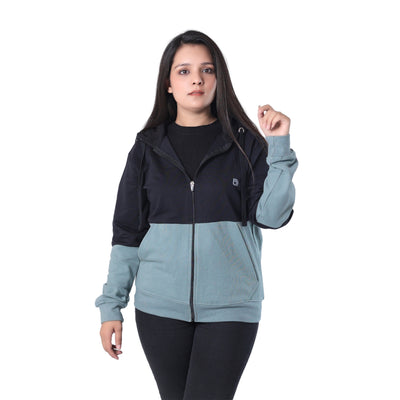 Bahob® Womens Ladies Plain Zip Up Hoodie Long Sleeve Sweatshirt Full Zip Top Soft Jumper Jacket Hoodies Top S-3XL