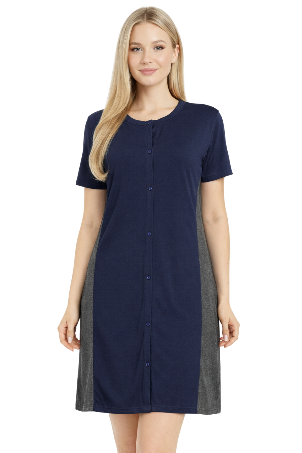 Bahob® Ladies Nightdress Cotton Short Sleeve Night Shirt Nightdress Women's Nightie Nightwear Loungewear S-XXL