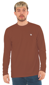 Bahob® 3 Pack Men's Long-Sleeved T-Shirt Round Neck T-Shirts Comfortable Crewneck Neck Tops for Men Soft Cotton S-3XL