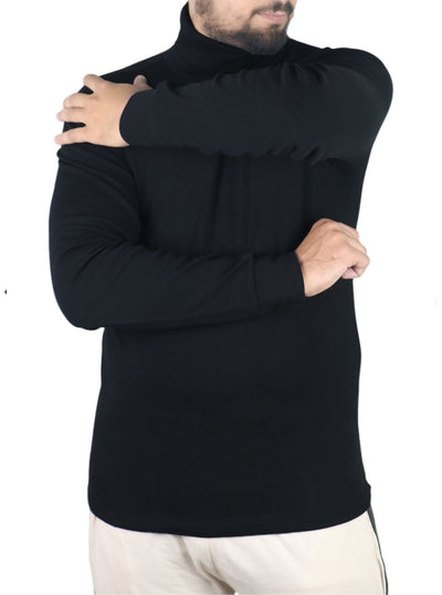 Bahob® Menswear Turtle neck Slim Fit High Neck Classic Cotton Long Sleeve Pullover Sweater. - Bahob