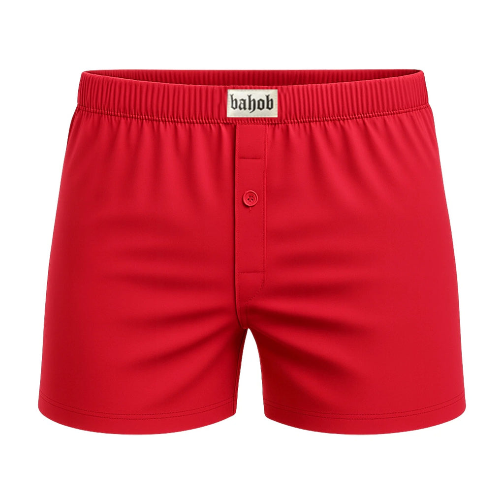 Bahob® Pack Of 6 Mens Boxers Shorts Button Open Fly Underpants Trunks For Mens Soft Cotton Boxer Shorts Comfortable Mens Underwear S-3XL