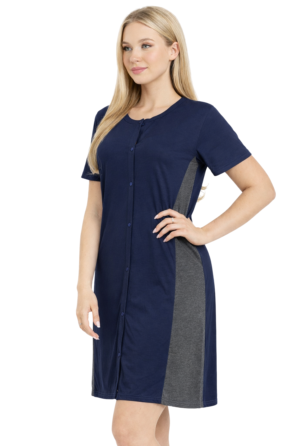Bahob® Ladies Nightdress Cotton Short Sleeve Night Shirt Nightdress Women's Nightie Nightwear Loungewear S-XXL