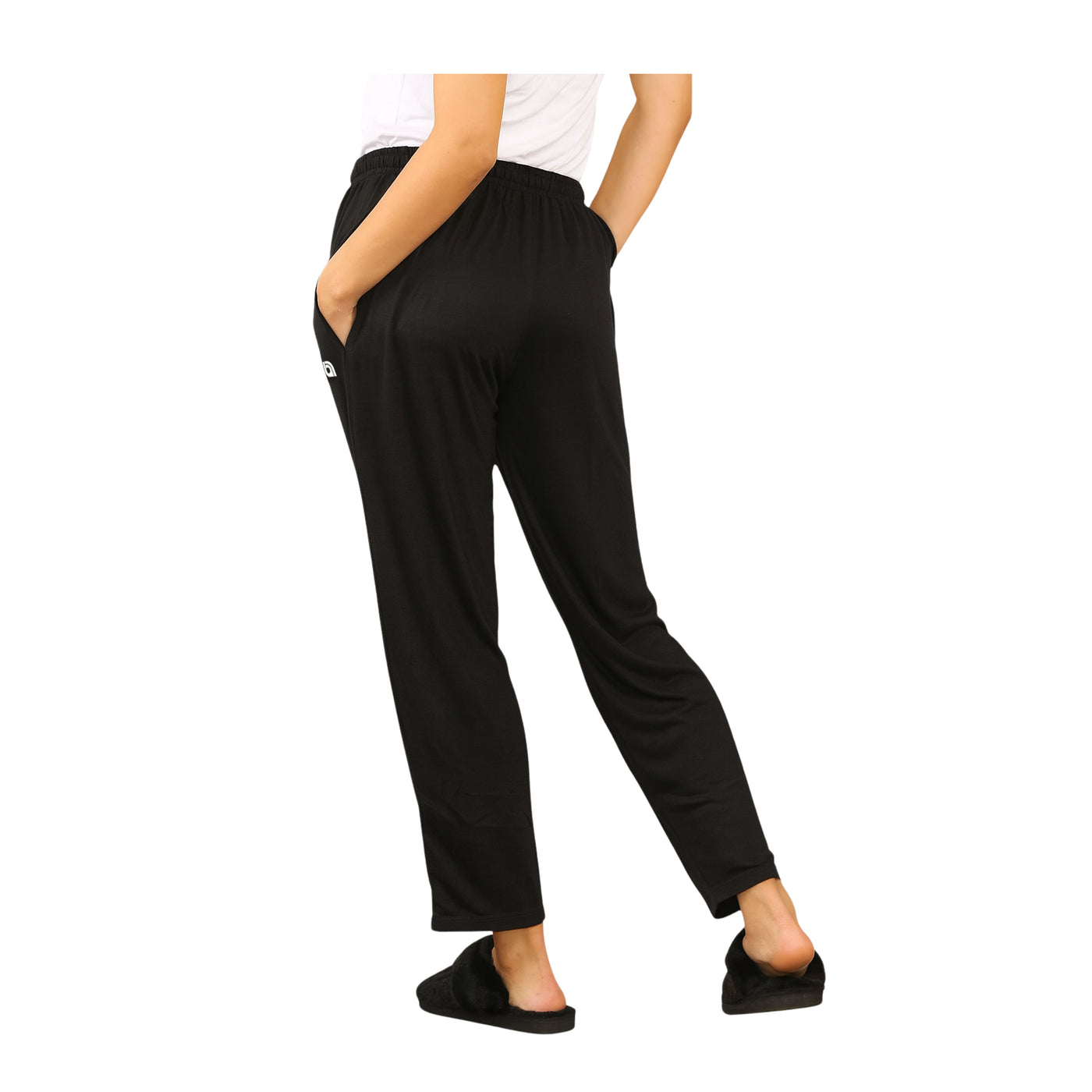 Bahob® 2 Pack Women's Pyjama Bottoms Womens Pants Soft Lounge Pants Sleep Pajama Bottoms with Pocket Women's Sleepwear Trousers S-XXL