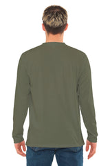 Bahob® 3 Pack Men's Long-Sleeved T-Shirt Round Neck T-Shirts Comfortable Crewneck Neck Tops for Men Soft Cotton S-3XL