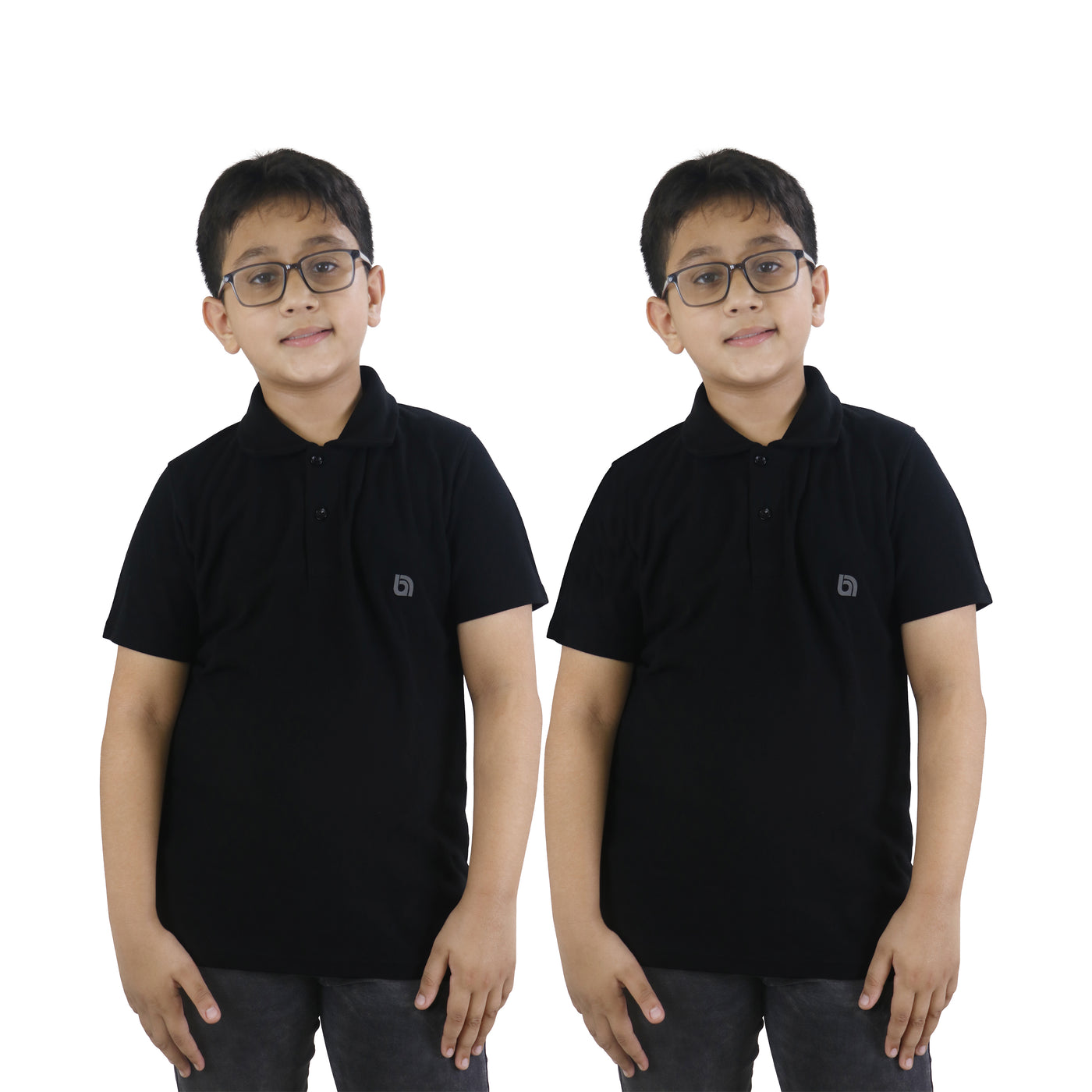 Bahob® 2 Pack Kids Girls Boys Polo T Shirts Plain School Uniform Polo Shirt Short Sleeve Polo Shirt PE Top 5-14 Years