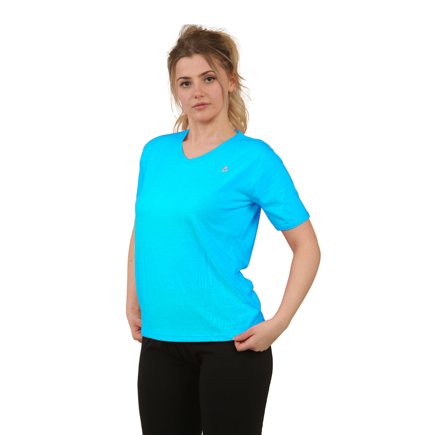 Bahob® 2 Pack Women's Classic-Fit Short-Sleeve V-NeckT-Shirt Plain Cotton T-Shirt Multipacks S-XXL