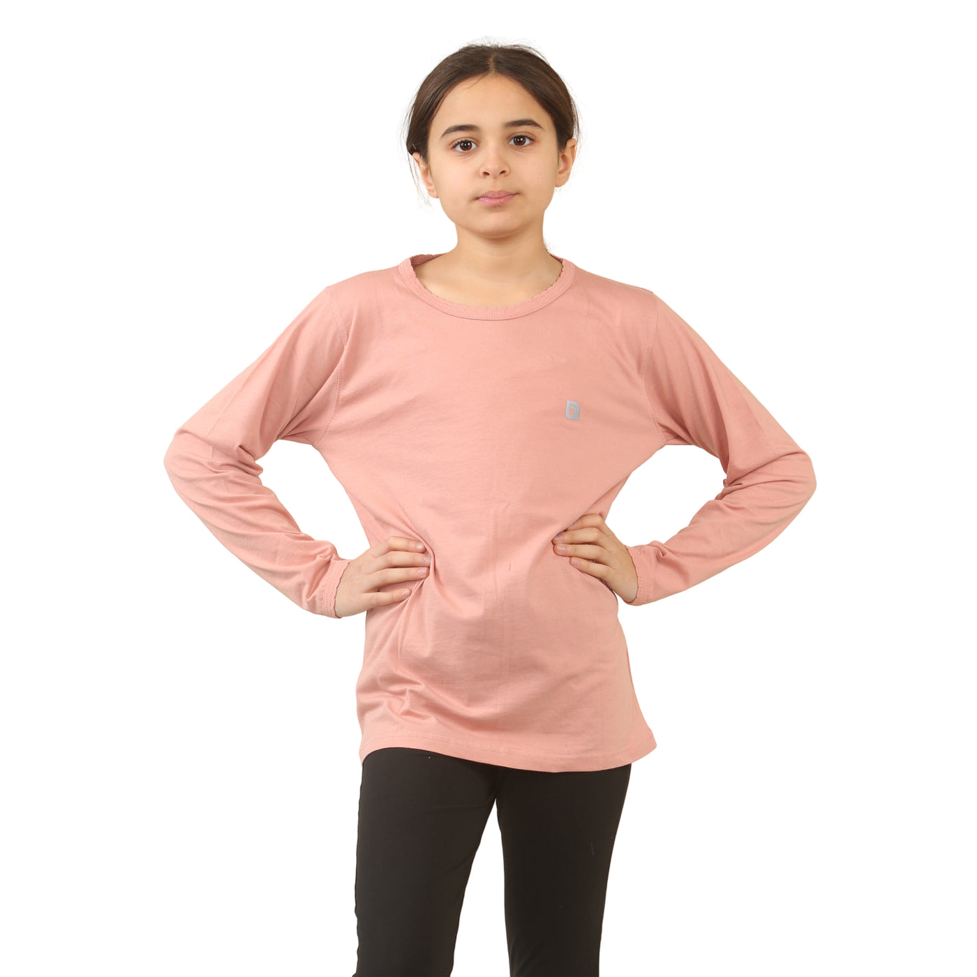 Bahob® Girls Long Sleeve T-Shirt 3 Pack Shirt for Girls Lightweight Soft Comfort Fit Round Neck Tee Shirt 5-14 Years