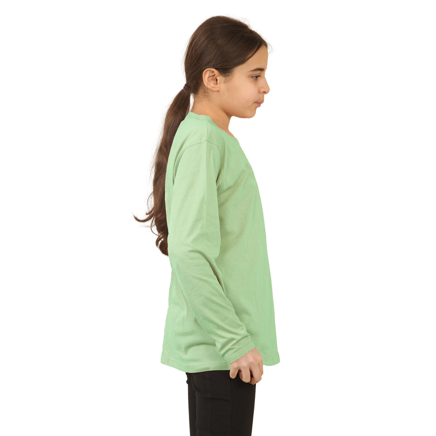 Bahob® Girls Long Sleeve T-Shirt 3 Pack Shirt for Girls Lightweight Soft Comfort Fit Round Neck Tee Shirt 5-14 Years