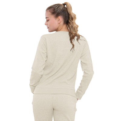 Bahob® Women’s Sportswear Set, Round Neck 2 Piece Women Track Suit Ladies Track Suit Stretch Leggings Yoga Workout Tracksuits Activewear Set S to XL