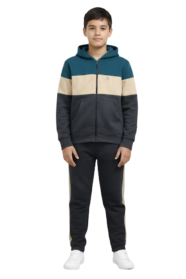 Bahob® 1 & 3 Pack Boys Tracksuit 2pcs Fleece Unisex Activewear Tracksuit Set Hoodie and Joggers Set Zip Up Hoodie & Bottom Jogging Suit 5-14 Years