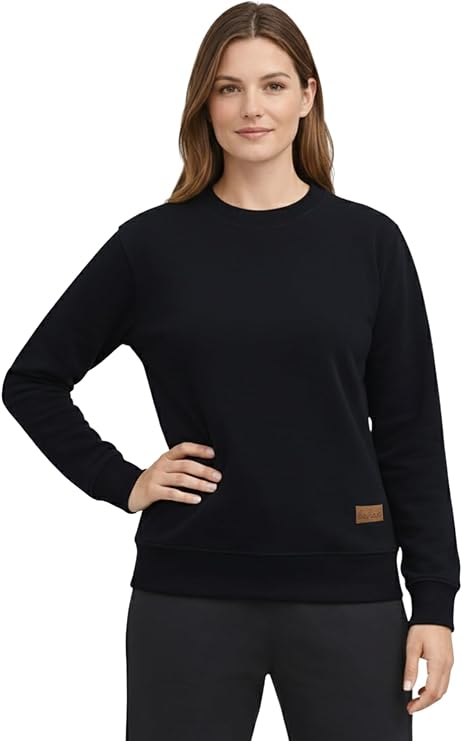 Bahob® Women's Crew Sweatshirt Long Sleeve Tops for Ladies Sweatshirts for Women UK Pullover Jumper Crewneck Sweater S-XXL