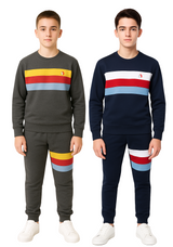 Bahob® 1 & 2 Pack Boys Girls Tracksuit, Jumper Sweatshirt and Jogger Bottoms Tracksuit Set for Kids 3-14 Years