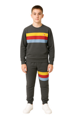 Bahob® 1 & 2 Pack Boys Girls Tracksuit, Jumper Sweatshirt and Jogger Bottoms Tracksuit Set for Kids 3-14 Years