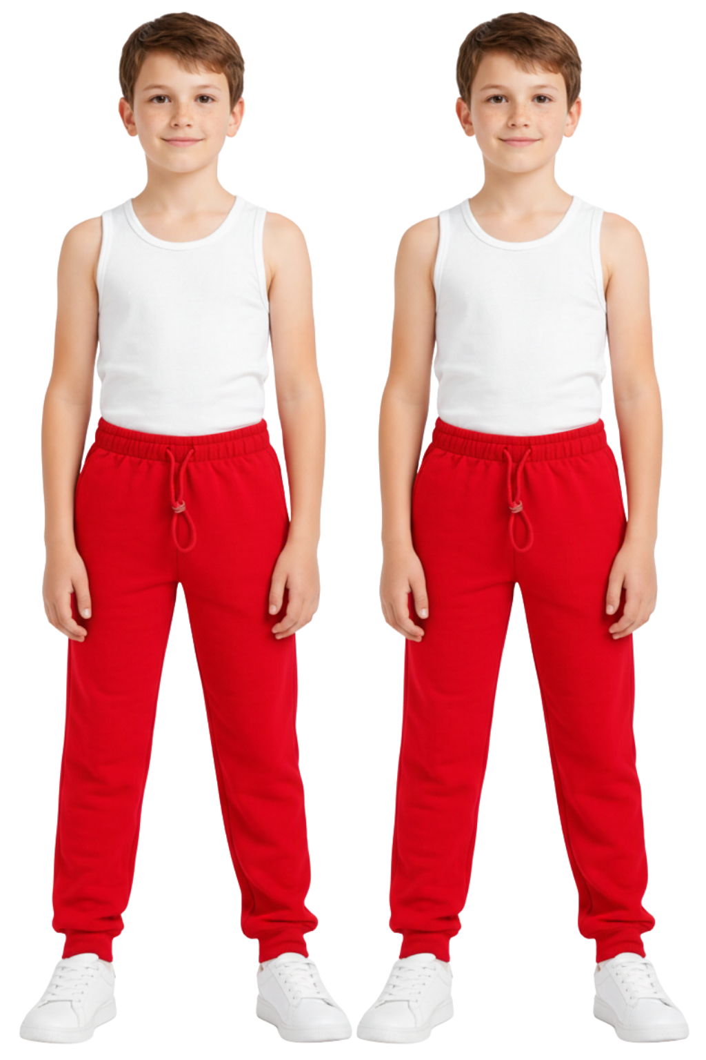 Bahob® 2 Pack School Uniform Boys Girls Childrens Sports Activewear PE Fleece Jogging Tracksuit Bottoms