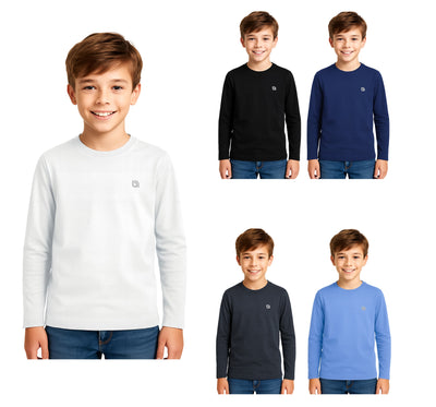 Bahob® 2 Pack Boys Long Sleeve T-Shirt Top Children's Round Neck Long-Sleeve T-Shirt Soft Cotton 3-14 Years kids t shirt