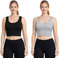 2 Pack Sports Bra for Women Super Comfort Bra Lightweight Stretchable Ladies Sports Bra for Workout Fitness Running Gym S-XXL