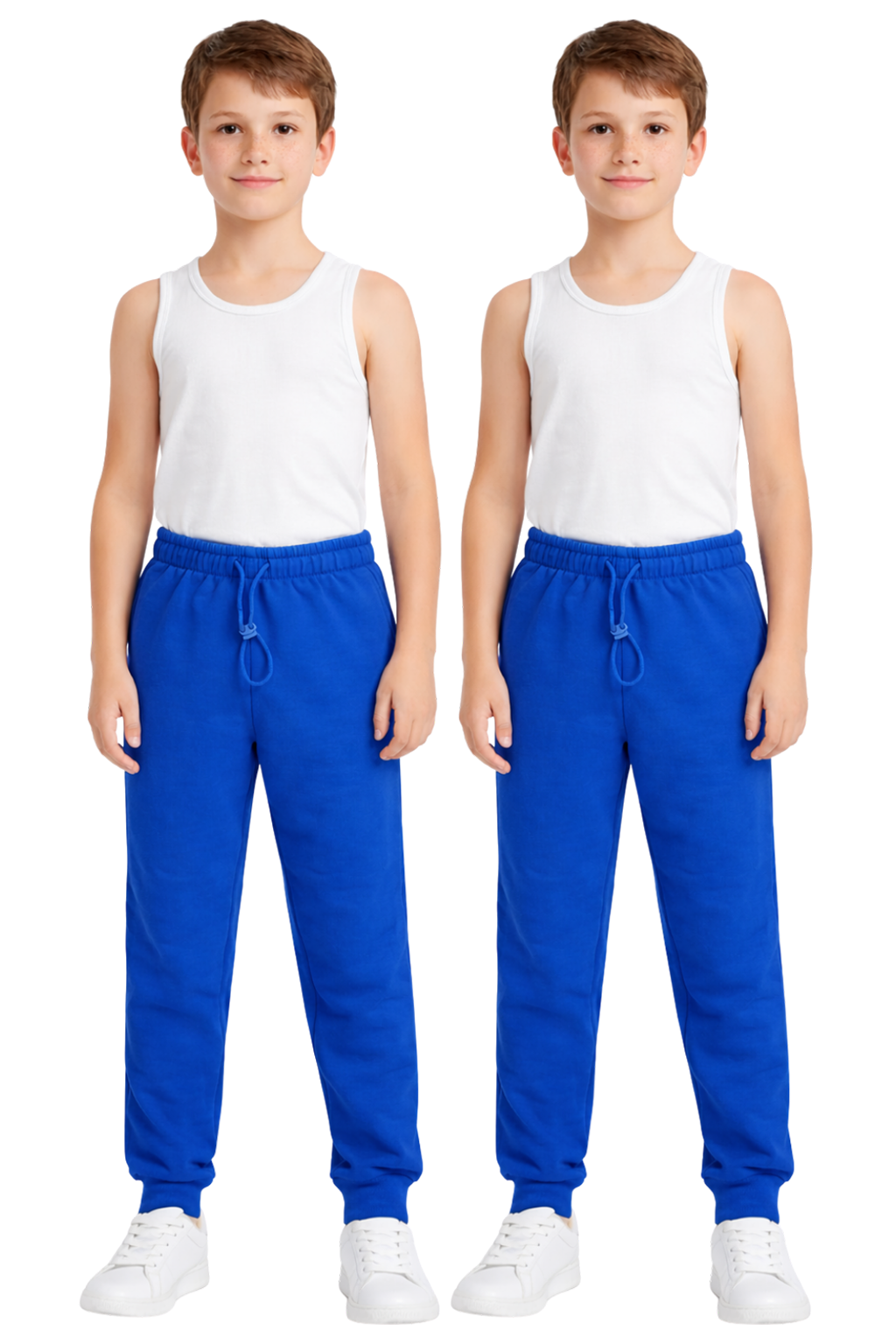Bahob® 2 Pack School Uniform Boys Girls Childrens Sports Activewear PE Fleece Jogging Tracksuit Bottoms